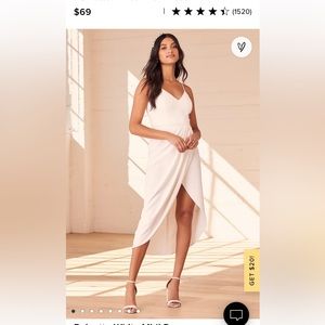 Lulu’s white midi dress